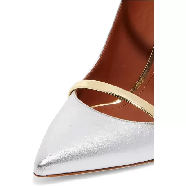 imageFSJ Women Fashion Pointy Toe Mules Sandals High Heels Pumps Double Straps Slide Sandals Casual Summer Party Shoes Size 415 M USSilver12 Cm