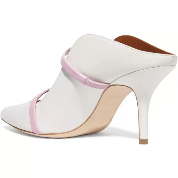 imageFSJ Women Fashion Pointy Toe Mules Sandals High Heels Pumps Double Straps Slide Sandals Casual Summer Party Shoes Size 415 M USWhite8cm