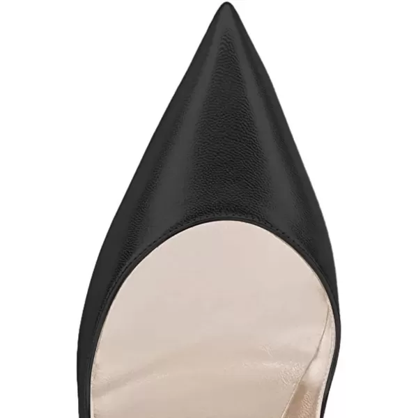 imageFSJ Women Pointed Toe Crystal High Heel Pumps Comfort Slip On Chunky Block Heel Bridal Wedding Evening Party Prom Dress Shoes Size 415 USBlack
