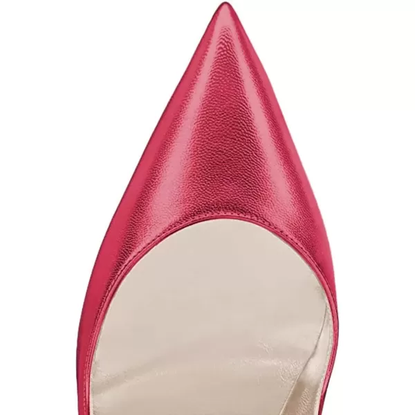 imageFSJ Women Pointed Toe Crystal High Heel Pumps Comfort Slip On Chunky Block Heel Bridal Wedding Evening Party Prom Dress Shoes Size 415 USCrimson