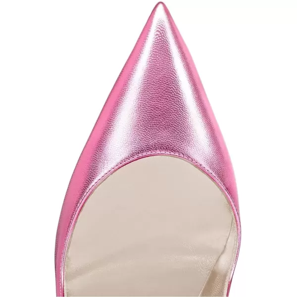 imageFSJ Women Sexy Pointed Toe High Heel Pumps Slip On Unique Transparent Chunky Heel Evening Prom Dress Shoes Size 415 USPink