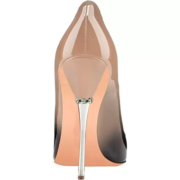 imageFSJ Women Sexy Slip On Formal Pumps Stiletto Heels Pointy Toe Chic Party Evening Dress Ladies Work Shoes Size 415 USBlacknude
