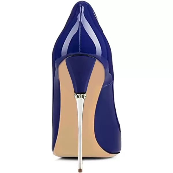 imageFSJ Women Sexy Slip On Formal Pumps Stiletto Heels Pointy Toe Chic Party Evening Dress Ladies Work Shoes Size 415 USBlueheart