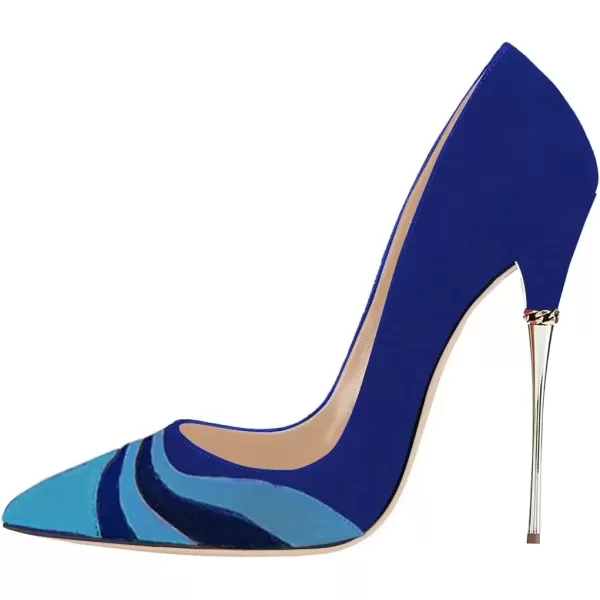 imageFSJ Women Sexy Slip On Formal Pumps Stiletto Heels Pointy Toe Chic Party Evening Dress Ladies Work Shoes Size 415 USBluerainbow