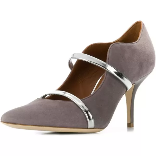 imageFSJ Women Sexy Double Straps Pointed Toe Pumps High Heels Stilettos Party Dress Shoes Size 415 USGrey8 Cm