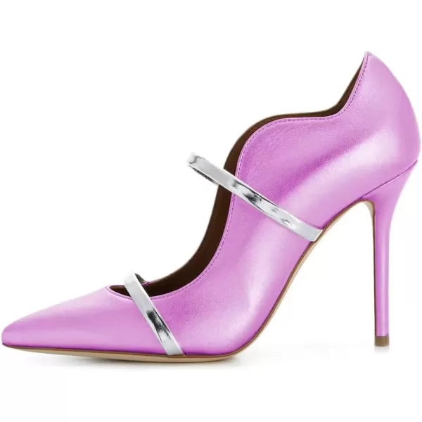 imageFSJ Women Sexy Double Straps Pointed Toe Pumps High Heels Stilettos Party Dress Shoes Size 415 USLavender12cm