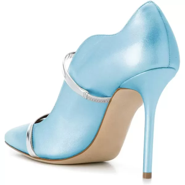 imageFSJ Women Sexy Double Straps Pointed Toe Pumps High Heels Stilettos Party Dress Shoes Size 415 USLight Blue12cm