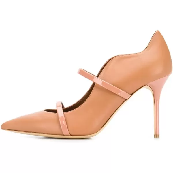 imageFSJ Women Sexy Double Straps Pointed Toe Pumps High Heels Stilettos Party Dress Shoes Size 415 USNude12cm