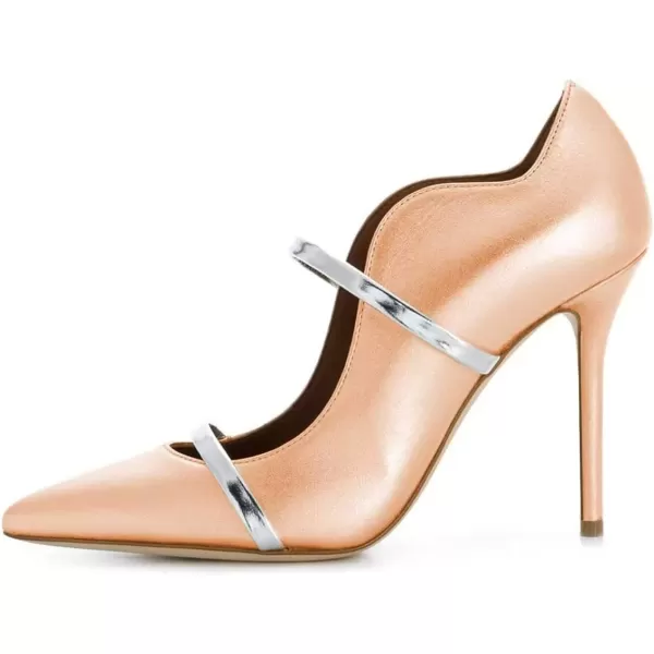 imageFSJ Women Sexy Double Straps Pointed Toe Pumps High Heels Stilettos Party Dress Shoes Size 415 USOrange12 Cm