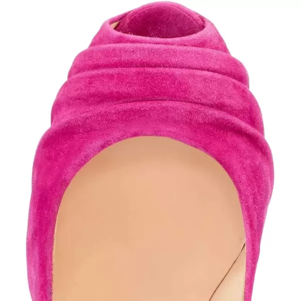 imageWomen Peep Toe Platform Extreme Stiletto High Heels Pleated Suede Cocktail Party Dress Pumps Size 415 USDeep Pink