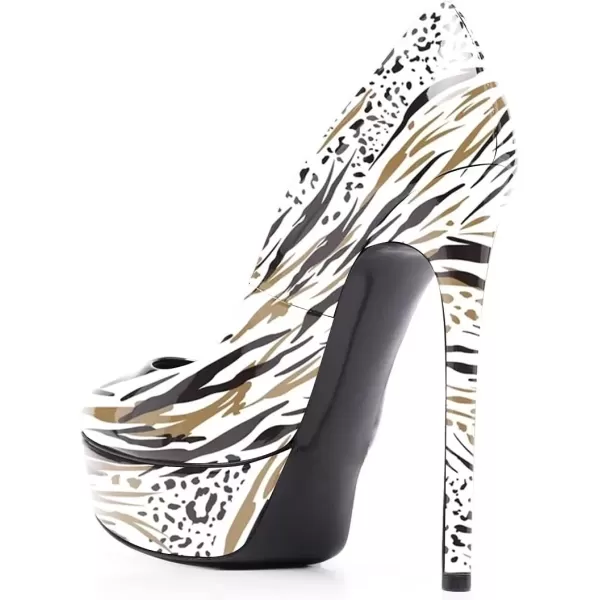 imageFSJ Women Classic Chunky High Heels Pumps Platform Closed Toe Sexy Slip On Ladies Shoes Size 415 USFringe