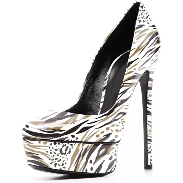 imageFSJ Women Classic Chunky High Heels Pumps Platform Closed Toe Sexy Slip On Ladies Shoes Size 415 USFringe