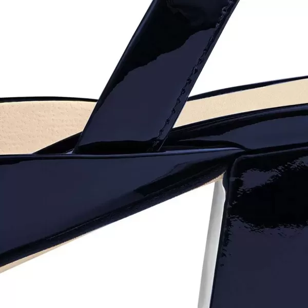 imageFSJ Women Retro Square Toe Slingback Sandals Comfortable Low Block Heel Pump Evening Dress Office ShoesBlue
