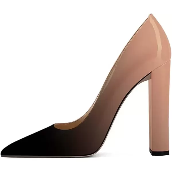 imageFSJ Women Sexy Leopard Fashion Pointed Toe Pumps Chunky High Heels Dress Slip On Party Comfort Shoes Size 415 USGradient