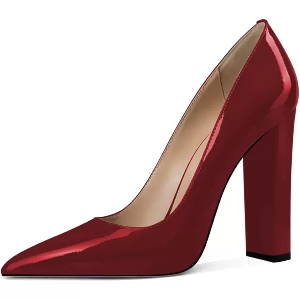 imageFSJ Women Sexy Leopard Fashion Pointed Toe Pumps Chunky High Heels Dress Slip On Party Comfort Shoes Size 415 USWinered