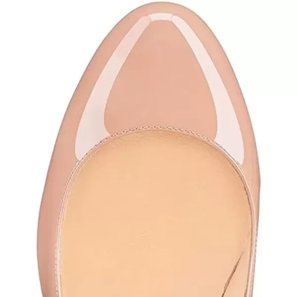 imageFSJ Women Formal High Heel Pumps Close Toe Slip On Business Dress Shoes for Office Work Size 415 USNudepatent