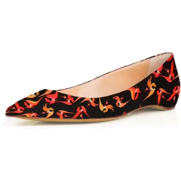 imageFSJ Women Sexy Multicolored Pointy Toe Pumps Slip On Mid High Heels Dress Shoes Size 415 USRedflat