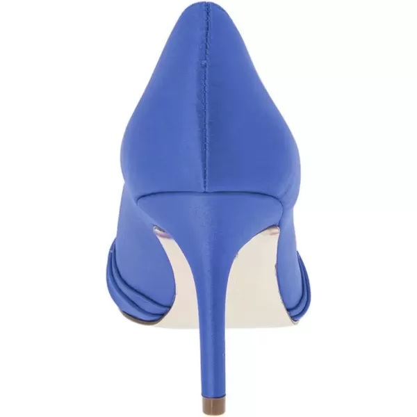 imageFSJ Women Elegant Slouch Peep Toe Pumps Glitter High Heels Stilettos Formal Office Shoe Size 415 USRoyal Blue