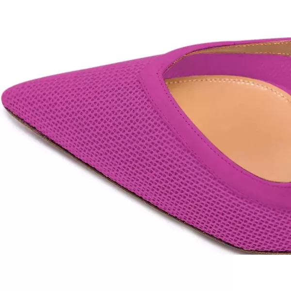 imageFSJ Women Comfy Pointed Toe Stiletto High Heel Mesh Pumps Slip on Dressy Ladies Date Shoes Size 415 USOrchid