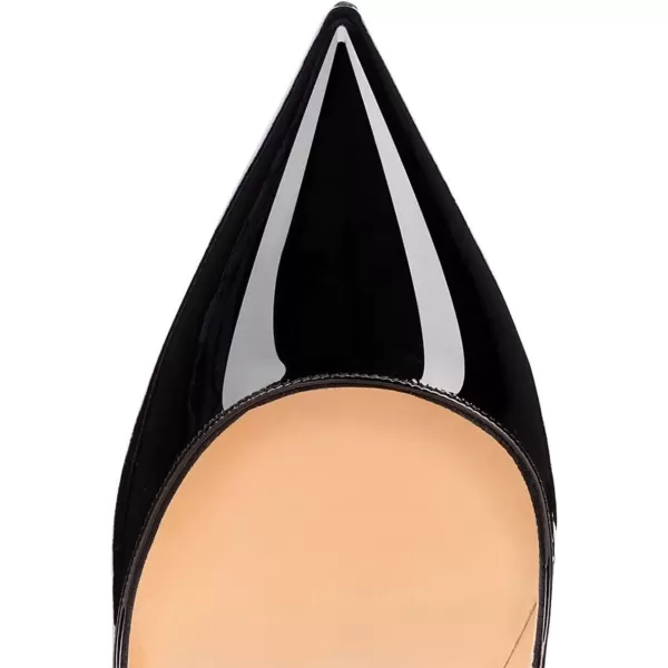 imageFSJ Women Sexy Gold Chunky Heel Pointed Toe Block High Heel Pumps Slip On Elegant Wedding Party Shoes Size 415 USBlack