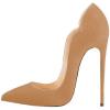 imageFSJ Women Classic Pointed Toe High Heels Sexy Stiletto Pumps Office Lady Casual Dress Party Prom Shoes Size 415 USBeigesuede