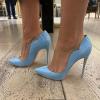 imageFSJ Women Classic Pointed Toe High Heels Sexy Stiletto Pumps Office Lady Casual Dress Party Prom Shoes Size 415 USBlue