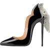 imageFSJ Women Classic Pointed Toe High Heels Sexy Stiletto Pumps Office Lady Casual Dress Party Prom Shoes Size 415 USBowknot Black