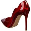 imageFSJ Women Classic Pointed Toe High Heels Sexy Stiletto Pumps Office Lady Casual Dress Party Prom Shoes Size 415 USBurgundymirror