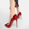 imageFSJ Women Classic Pointed Toe High Heels Sexy Stiletto Pumps Office Lady Casual Dress Party Prom Shoes Size 415 USBurgundymirror
