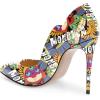 imageFSJ Women Classic Pointed Toe High Heels Sexy Stiletto Pumps Office Lady Casual Dress Party Prom Shoes Size 415 USCartoon