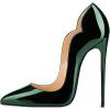 imageFSJ Women Classic Pointed Toe High Heels Sexy Stiletto Pumps Office Lady Casual Dress Party Prom Shoes Size 415 USDark Green