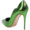 imageFSJ Women Classic Pointed Toe High Heels Sexy Stiletto Pumps Office Lady Casual Dress Party Prom Shoes Size 415 USGreen Leather