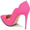 imageFSJ Women Classic Pointed Toe High Heels Sexy Stiletto Pumps Office Lady Casual Dress Party Prom Shoes Size 415 USHot Pink