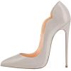 imageFSJ Women Classic Pointed Toe High Heels Sexy Stiletto Pumps Office Lady Casual Dress Party Prom Shoes Size 415 USLight Grey