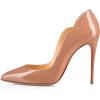 imageFSJ Women Classic Pointed Toe High Heels Sexy Stiletto Pumps Office Lady Casual Dress Party Prom Shoes Size 415 USNude
