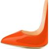 imageFSJ Women Classic Pointed Toe High Heels Sexy Stiletto Pumps Office Lady Casual Dress Party Prom Shoes Size 415 USOrange
