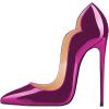 imageFSJ Women Classic Pointed Toe High Heels Sexy Stiletto Pumps Office Lady Casual Dress Party Prom Shoes Size 415 USPurple