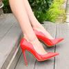imageFSJ Women Classic Pointed Toe High Heels Sexy Stiletto Pumps Office Lady Casual Dress Party Prom Shoes Size 415 USRed