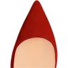imageFSJ Women Classic Pointed Toe High Heels Sexy Stiletto Pumps Office Lady Casual Dress Party Prom Shoes Size 415 USRedsuede
