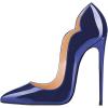 imageFSJ Women Classic Pointed Toe High Heels Sexy Stiletto Pumps Office Lady Casual Dress Party Prom Shoes Size 415 USRoyal Blue