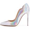 imageFSJ Women Classic Pointed Toe High Heels Sexy Stiletto Pumps Office Lady Casual Dress Party Prom Shoes Size 415 USSilver