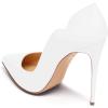 imageFSJ Women Classic Pointed Toe High Heels Sexy Stiletto Pumps Office Lady Casual Dress Party Prom Shoes Size 415 USWhite