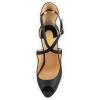 imageFSJ Women Gorgeous Peep Toe Platform Pumps Cross Strap High Heels Sandals Party Shoes Size 415 USBlack