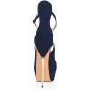 imageFSJ Women Gorgeous Peep Toe Platform Pumps Cross Strap High Heels Sandals Party Shoes Size 415 USNavy