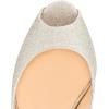 imageFSJ Women Gorgeous Peep Toe Platform Pumps Cross Strap High Heels Sandals Party Shoes Size 415 USSilver