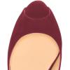 imageFSJ Women Gorgeous Peep Toe Platform Pumps Cross Strap High Heels Sandals Party Shoes Size 415 USWine