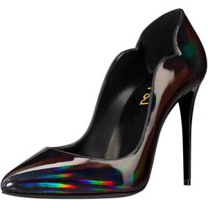 imageFSJ Women Classic Pointed Toe High Heels Sexy Stiletto Pumps Office Lady Casual Dress Party Prom Shoes Size 415 USBlackmulticolor