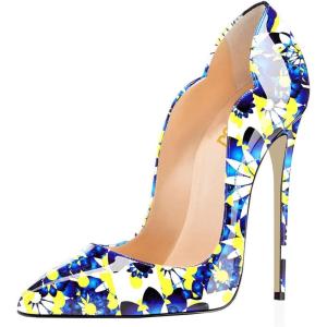 imageFSJ Women Classic Pointed Toe High Heels Sexy Stiletto Pumps Office Lady Casual Dress Party Prom Shoes Size 415 USBlooming