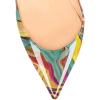 imageFSJ Women Bridal Pointed Toe Chunky High Heel Printed Multicolor Pumps Slip on Wedding Thick Comfy Shoes US Size 415 M USDye