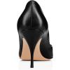 imageFSJ Women Classic Kitten Heels Pointy Closed Toe Pumps Slip On Office Ladies Party Date Business Dress Shoe Size 415 USBlack 8cm